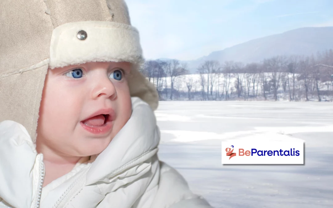 bébé au ski, à la montagne